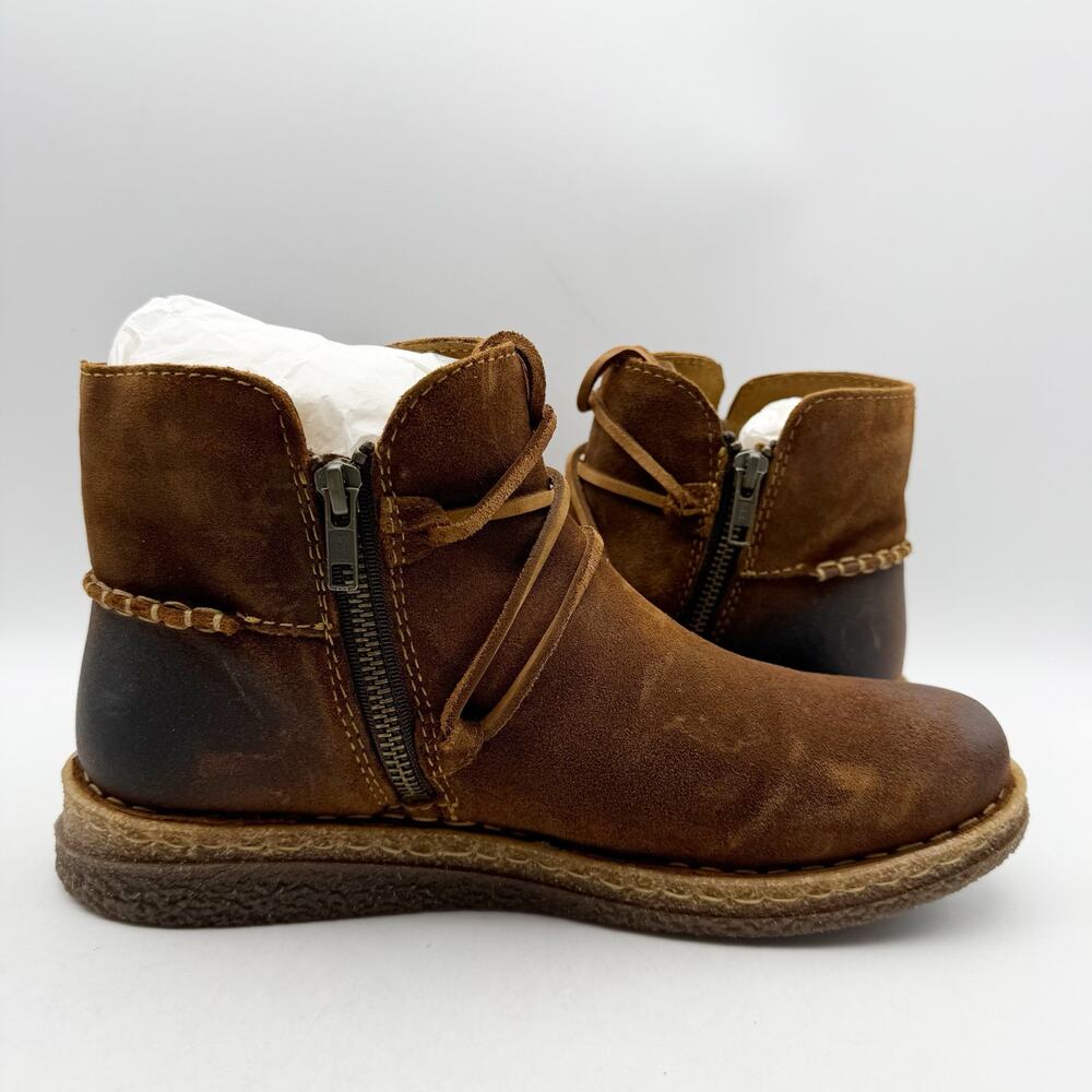 Born Womens Calyn Ankle Booties US 10 EU 42 Brown Suede Boots NWOB - Picture 4 of 12